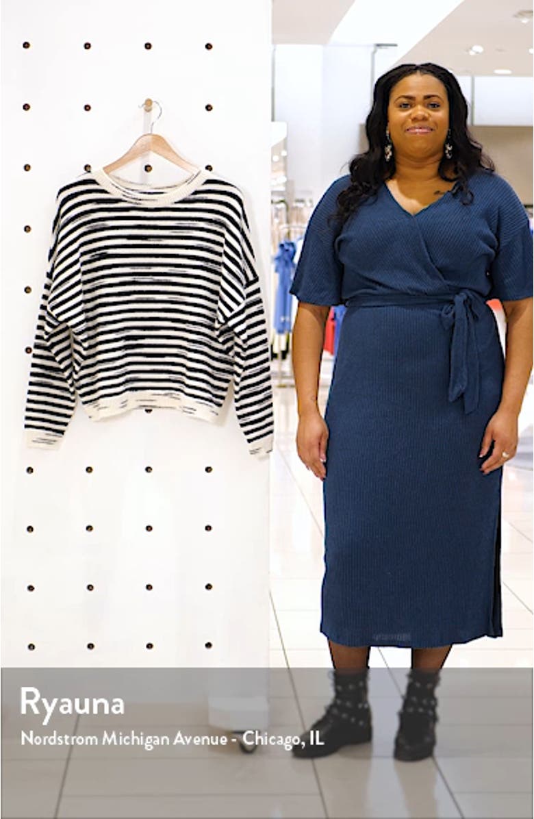 Bretta Stripe Oversize Sweater, sales video thumbnail