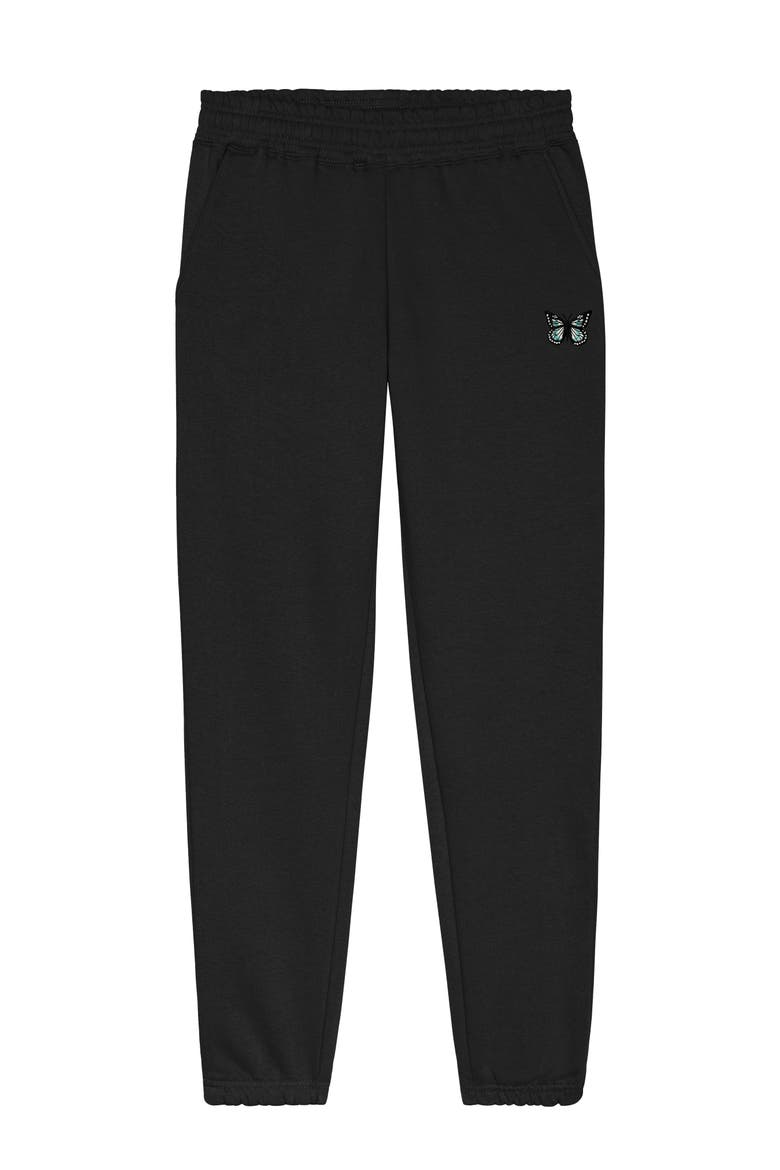 Womens Butterfly Heavyweight Fleece Sweatpant, Main, color, Black