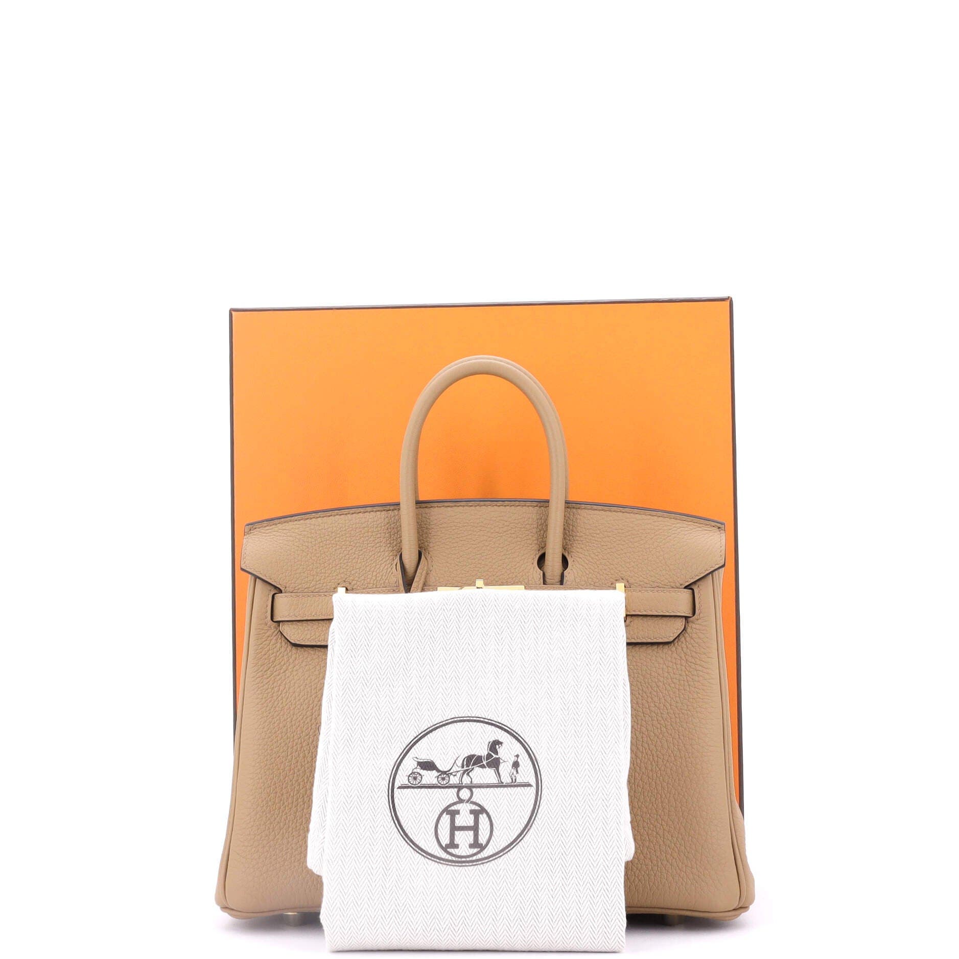 Pre-Owned Hermes Birkin Handbag Brown Togo with Gold Hardware 25, Alternate, color, 