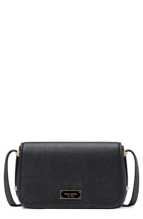 small liv pebble leather flap crossbody bag