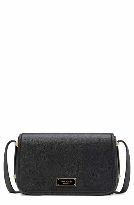 small liv pebble leather flap crossbody bag