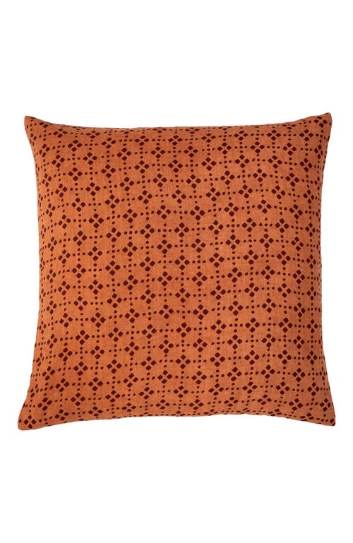 Alamwar Anjali Dots Cinnamon/Brown Decorative Pillow Cover in Indigo  product