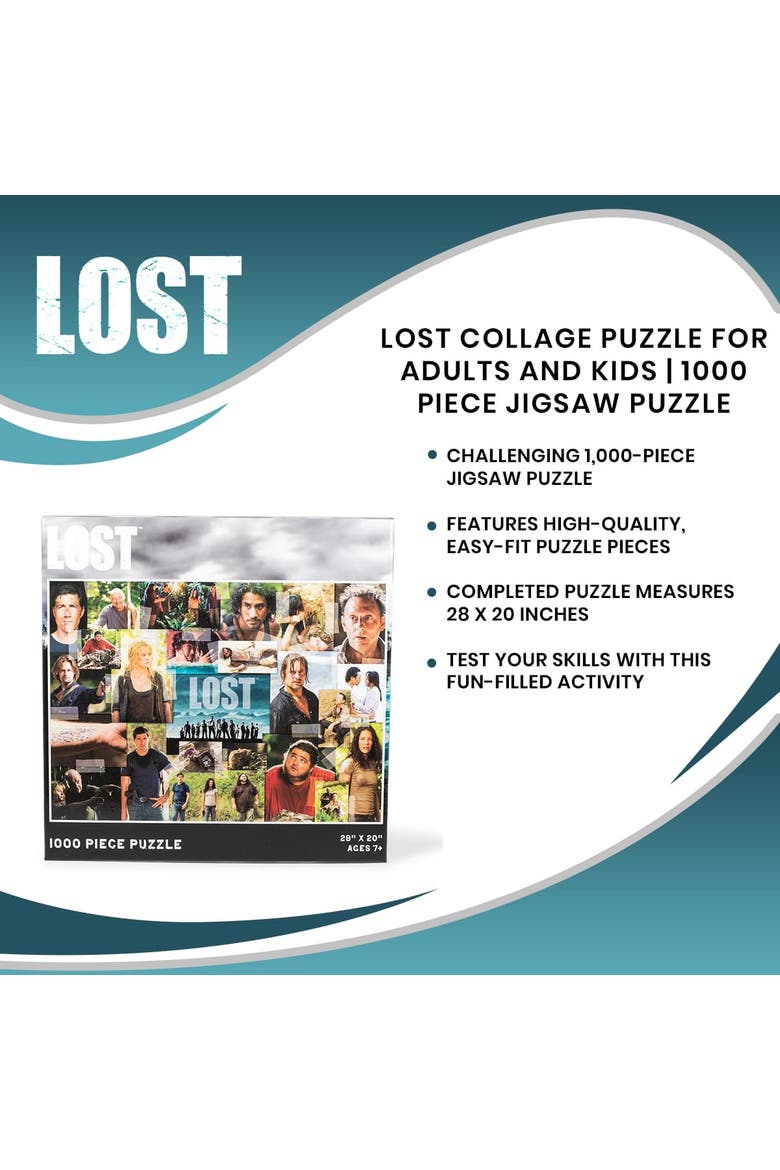 LOST Collage Puzzle For Adults And Kids | 1000 Piece Jigsaw Puzzle, Alternate, color, Multi-Color