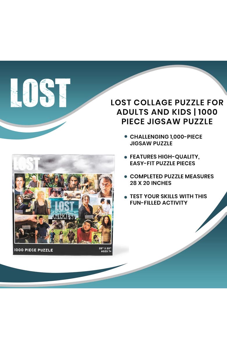 Toynk LOST Collage Puzzle For Adults And Kids | 1000 Piece Jigsaw Puzzle, Alternate, color, Multi-Color