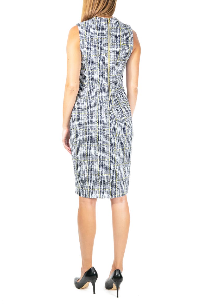 U-Neck Sleeveless Midi Dress, Alternate, color, CANARY MULTI