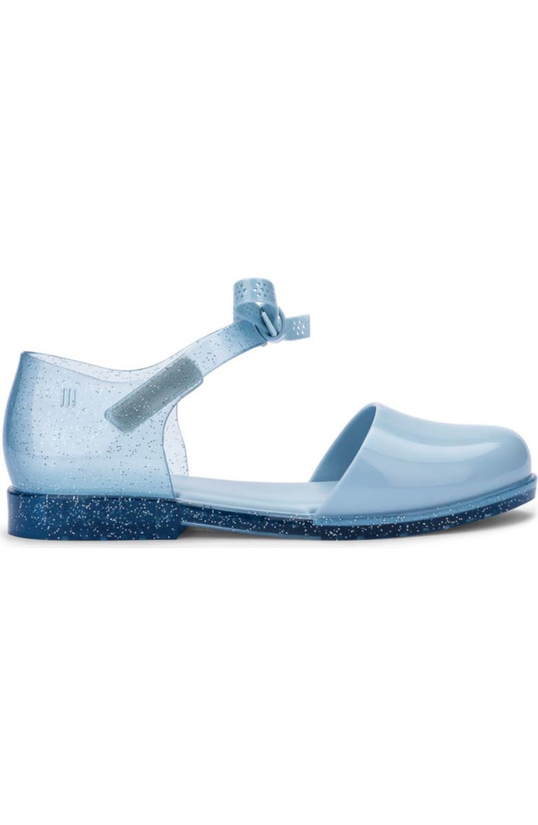 Mini Melissa Kids' Amy Ankle Strap Flat, Alternate, color, Blue