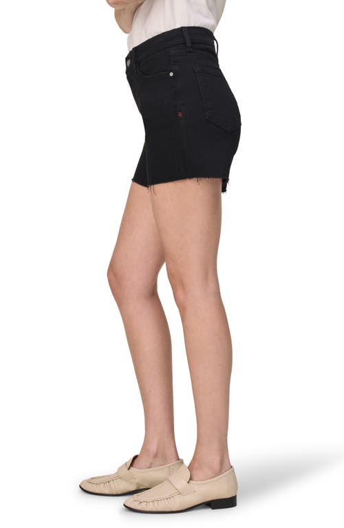 Warp & Weft Warp+weft Vvi Raw Hem High Waist Relaxed Fit Denim Shorts