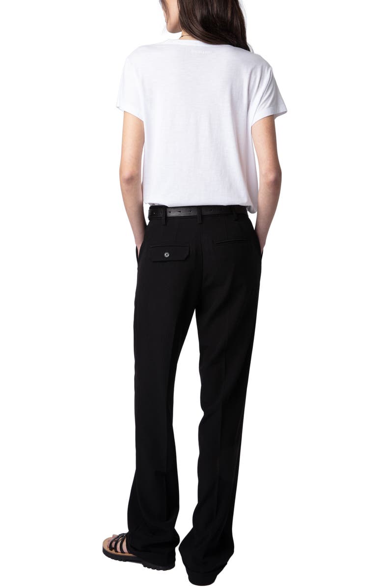 Zadig & Voltaire Woop Peace & Love Graphic T-Shirt, Alternate, color,