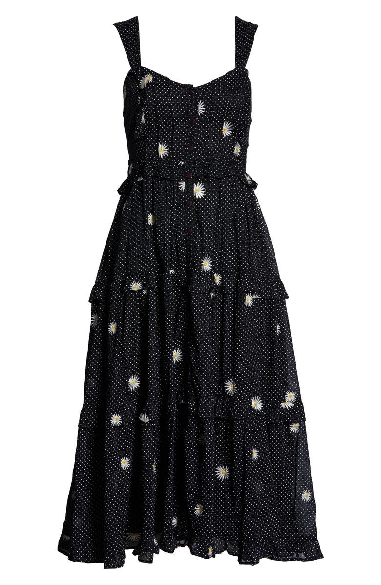 Free People Daisy Chain Midi Dress, Alternate, color, 