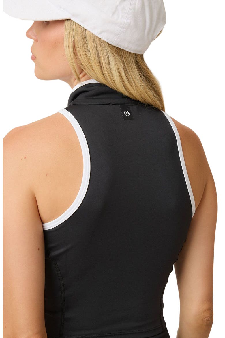 Zip Front Sport Vest, Alternate, color, Black