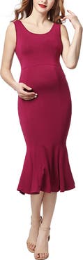 Kimi & Kai Bria Maternity Mermaid Midi Dress