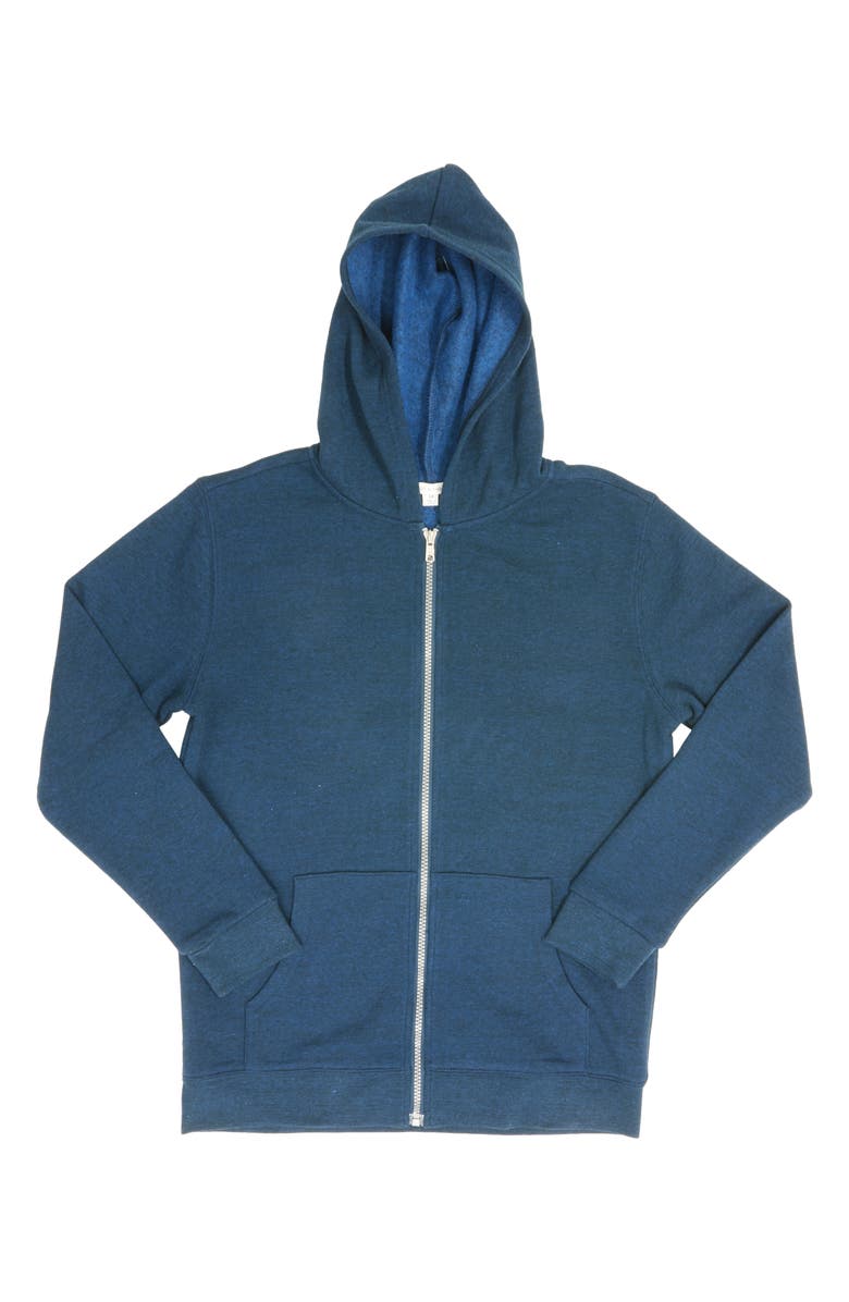 Threads 4 Thought Kids' Full Zip Hoodie, Main, color, Midnight