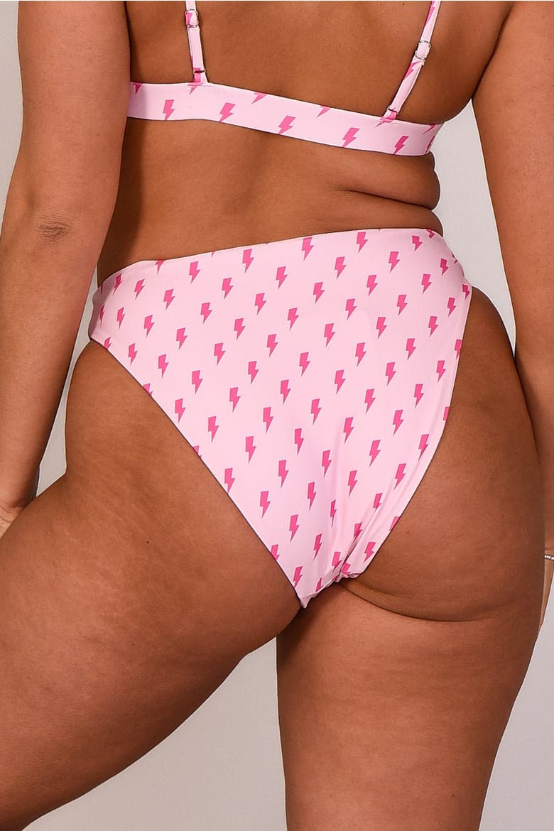 Strike of Luck Mile High Bikini Bottoms, Alternate, color, Pink