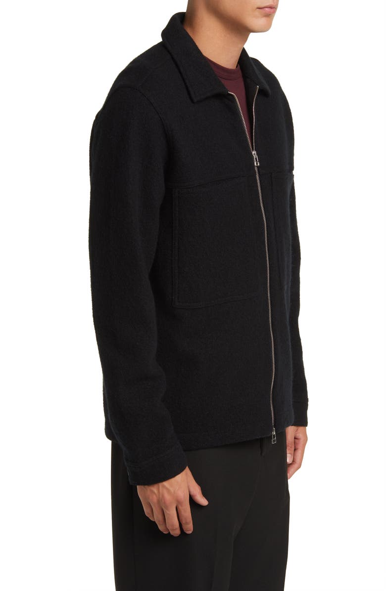 NN07 Isak Merino Wool Zip Overshirt, Alternate, color, 