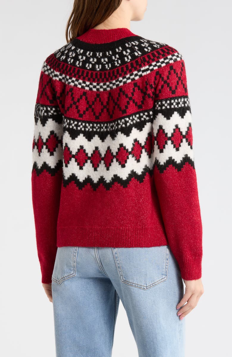 Desigual Thick Gauge Sweater, Alternate, color, Red