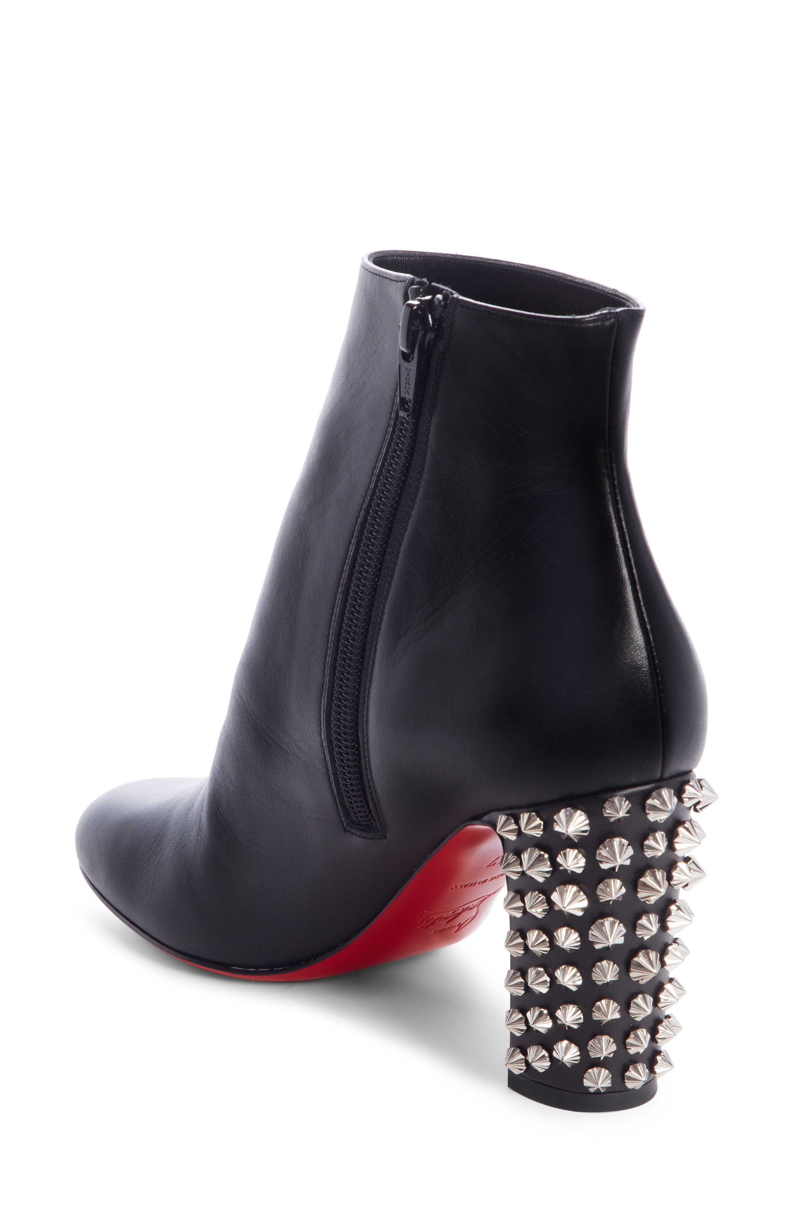 Christian Louboutin Suzi Folk Spiked Bootie, Alternate, color, 