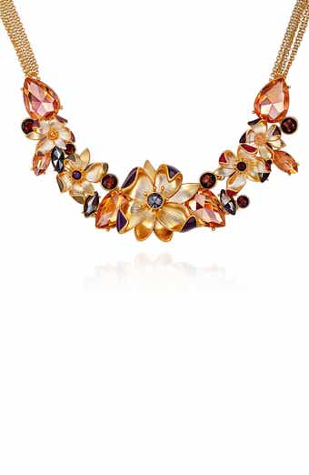 Collar De Girasol Aretes Dije Chapado En Oro 18k Joyería Mujer 3 Piezas Mkp 100961107