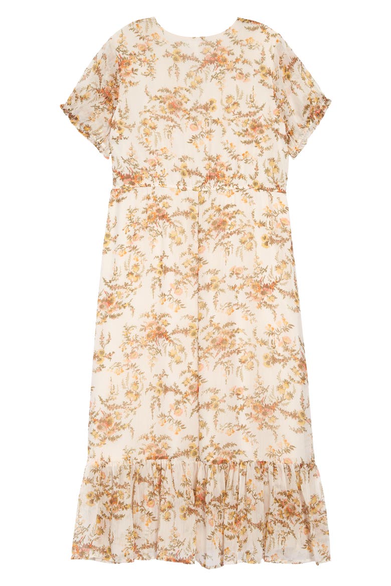Tiered Maxi Dress, Alternate, color, PINK SOFT VICTORIA FLORAL