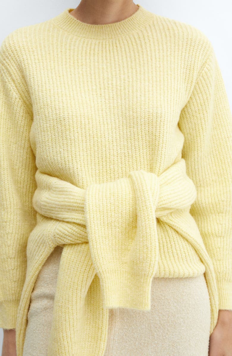 MANGO Puff Sleeve Sweater, Alternate, color, 