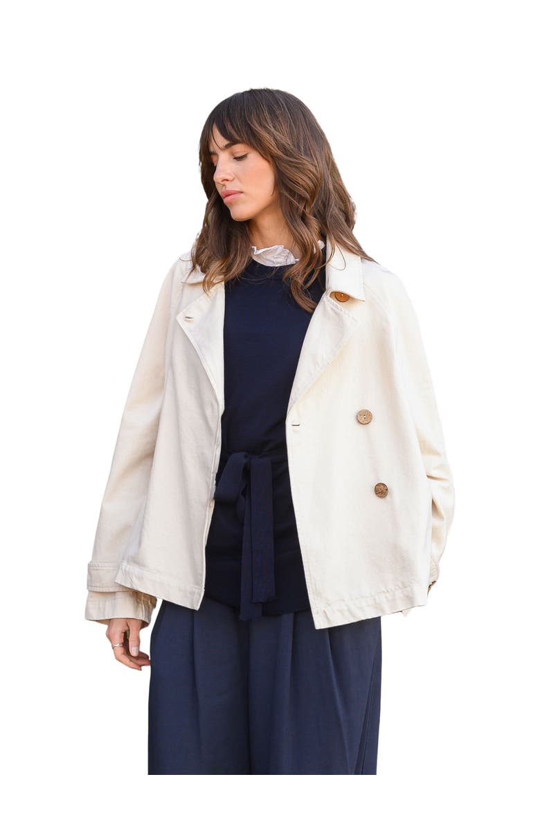 Celtic & Co. Canvas Swing Jacket, Main, color, Oatmeal