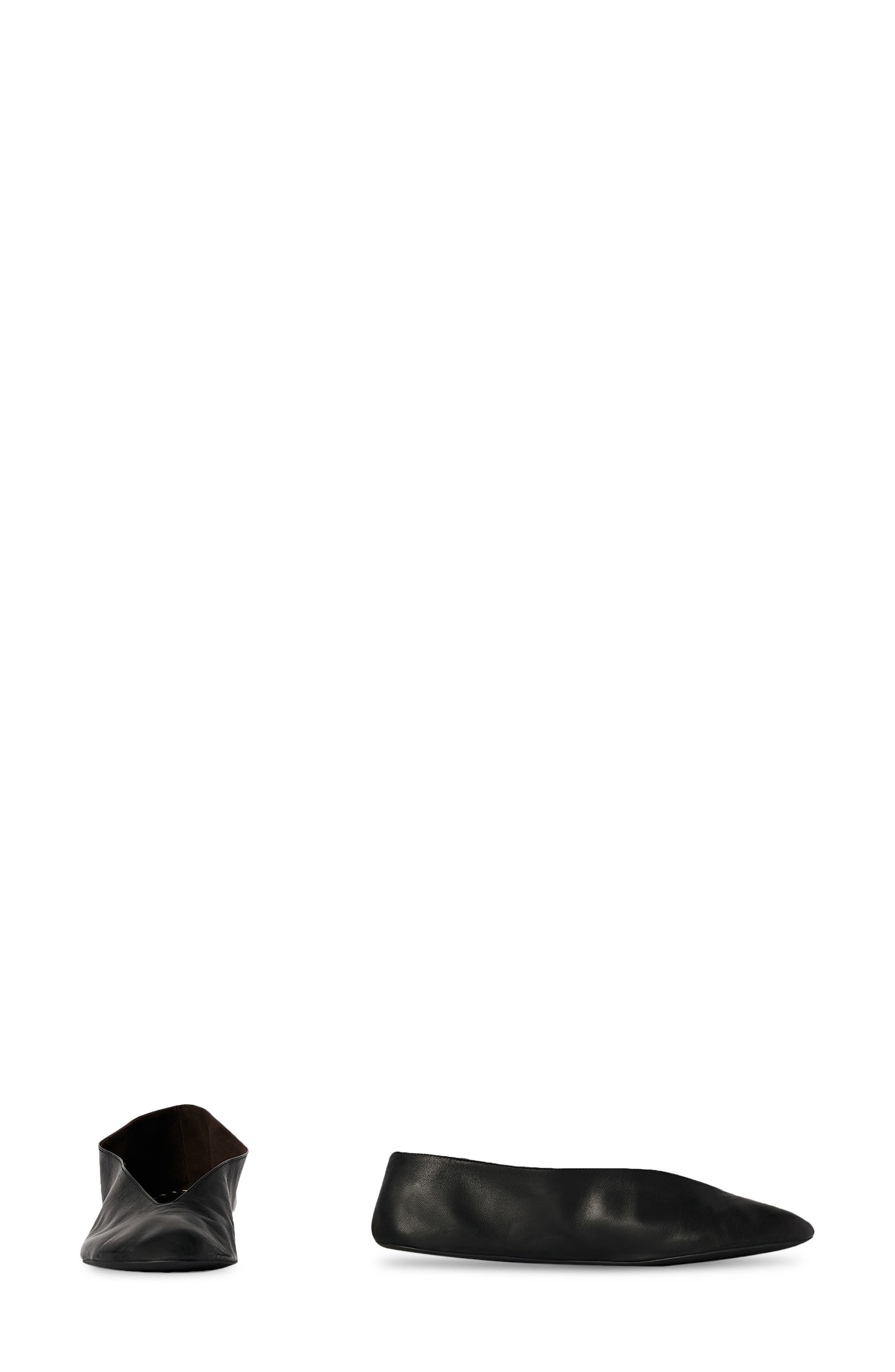 The Row Fay II Ballerina Flat, Alternate, color, Black