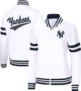 G-III 4HER BY CARL BANKS Women's G-III 4Her by Carl Banks White New York Yankees Pre-Game Full-Zip Track Jacket