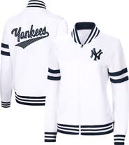 G-III 4HER BY CARL BANKS Women's G-III 4Her by Carl Banks White New York Yankees Pre-Game Full-Zip Track Jacket