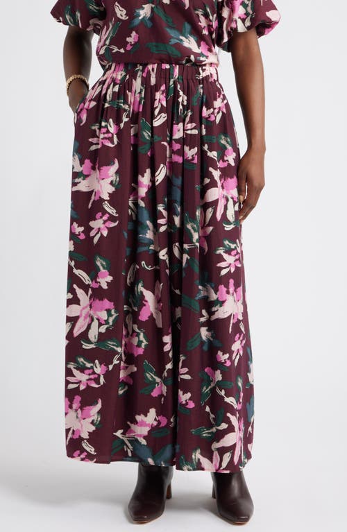 Caslonr Caslon(r) Print Pleated Maxi Skirt