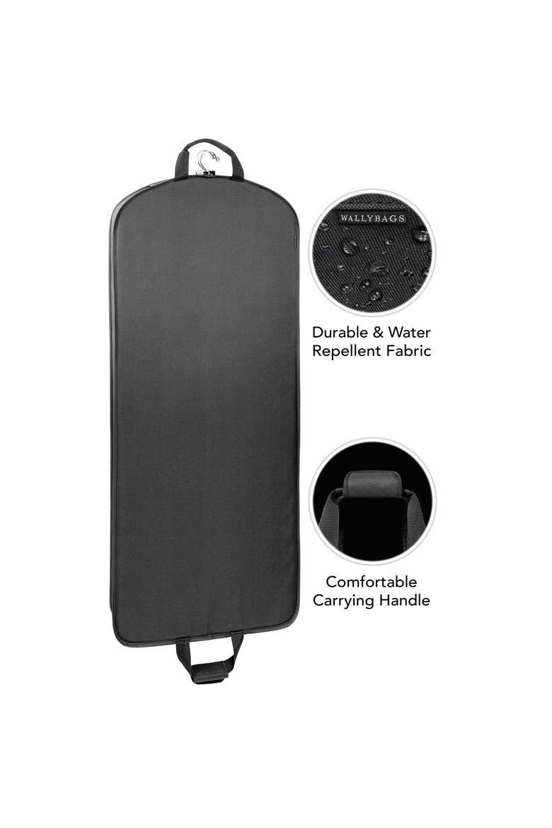 60" Deluxe Travel Garment Bag, Alternate, color, Black