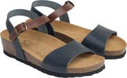 Celtic & Co. Low Wedge Ankle Strap Sandal