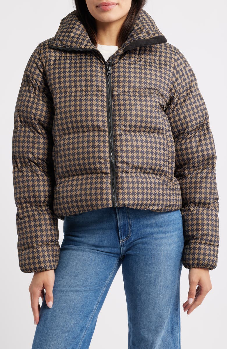 Helly Hansen Jade Water Repellent Puffer Jacket, Alternate, color, Sepia Houndstooth