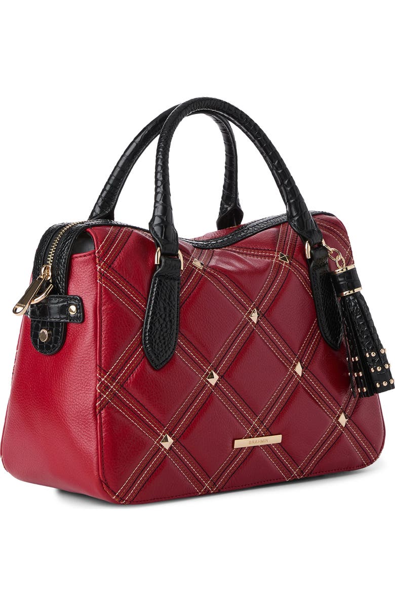 Brahmin Micaela Quilted Leather Satchel, Alternate, color,