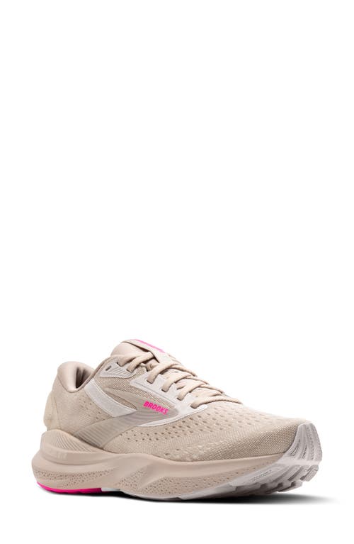 Brooks Adrenaline GTS 24 Running Shoe in Chateau Grey/Coconut/Pink 