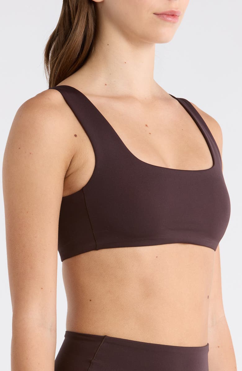 LEFT ON FRIDAY Streamline Bikini Top, Alternate, color, Cold Brew Brown
