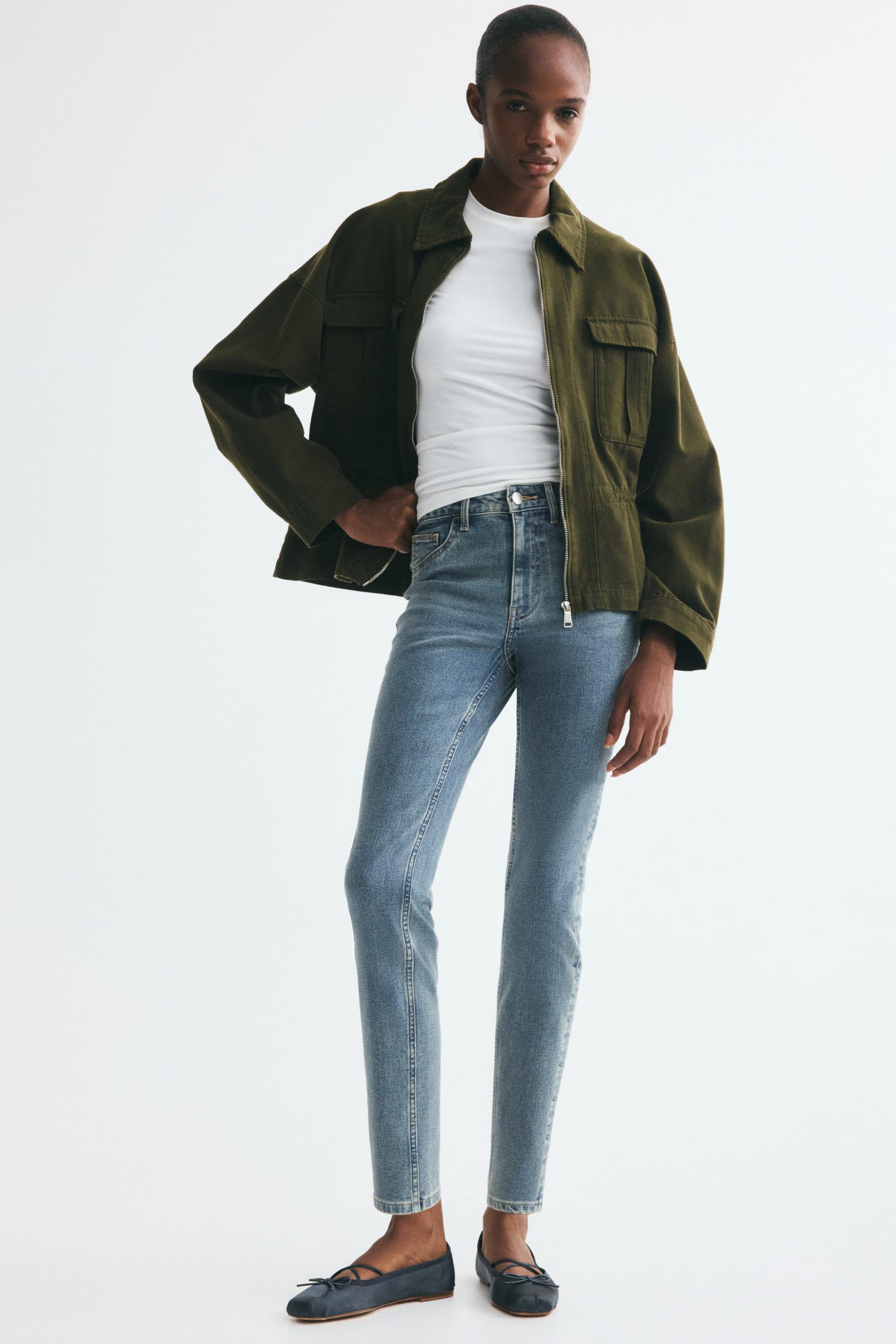 Denum Blue Color Code H&M Skinny High-waist Ankle Jeans (Women) | Nordstrom