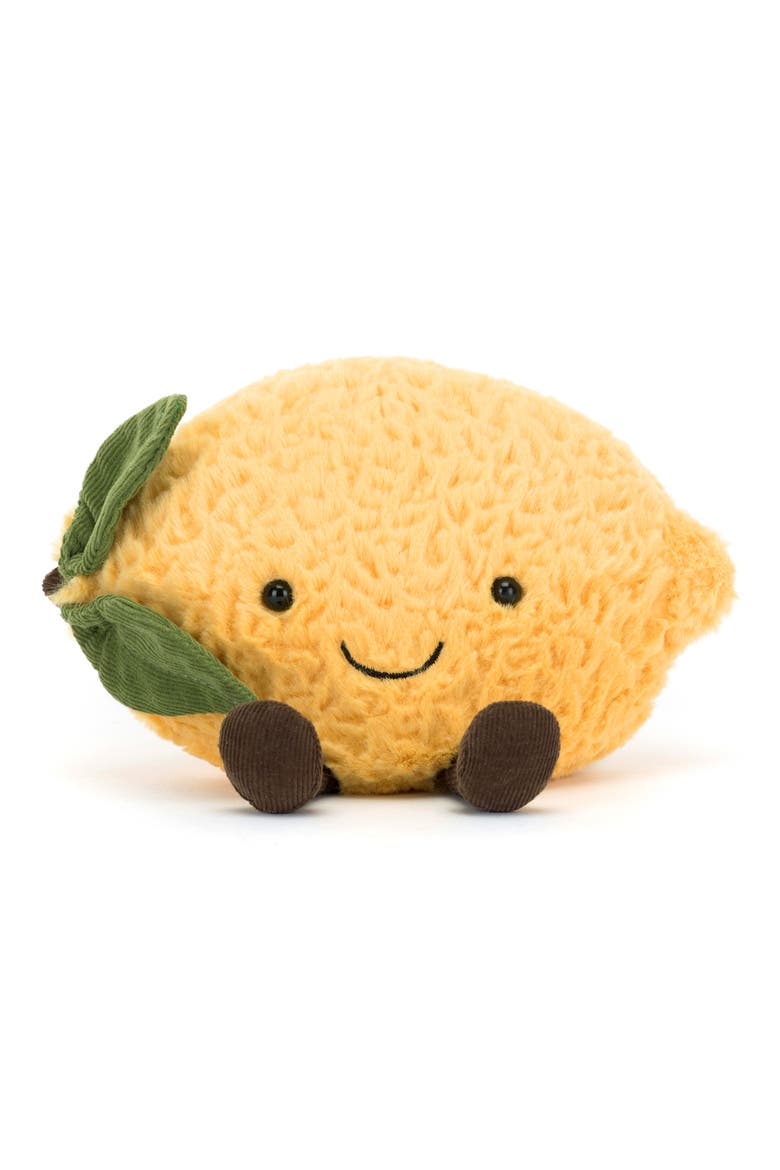 Amuseables Lemon Small Plushie, Main, color, YELLOW