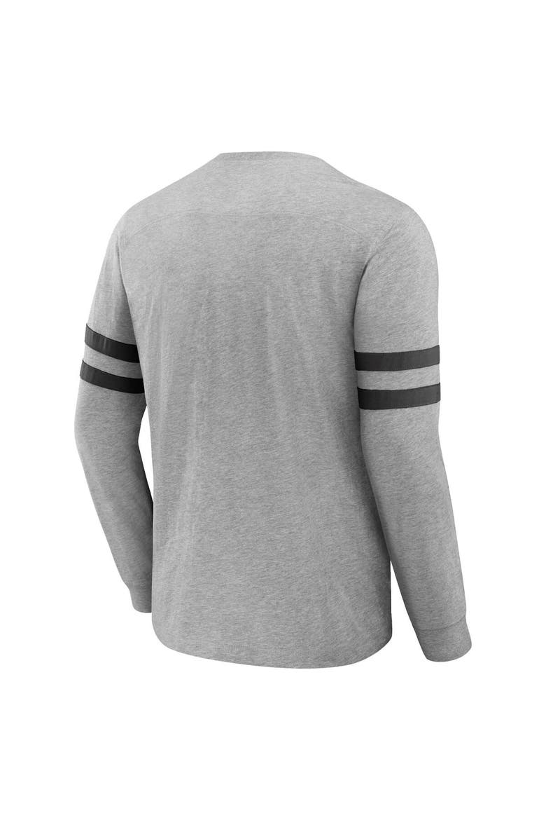 Men's NFL x Darius Rucker Collection by Fanatics Heather Gray Tampa Bay Buccaneers Henley Long Sleeve T-Shirt, Alternate, color, Heather Gray
