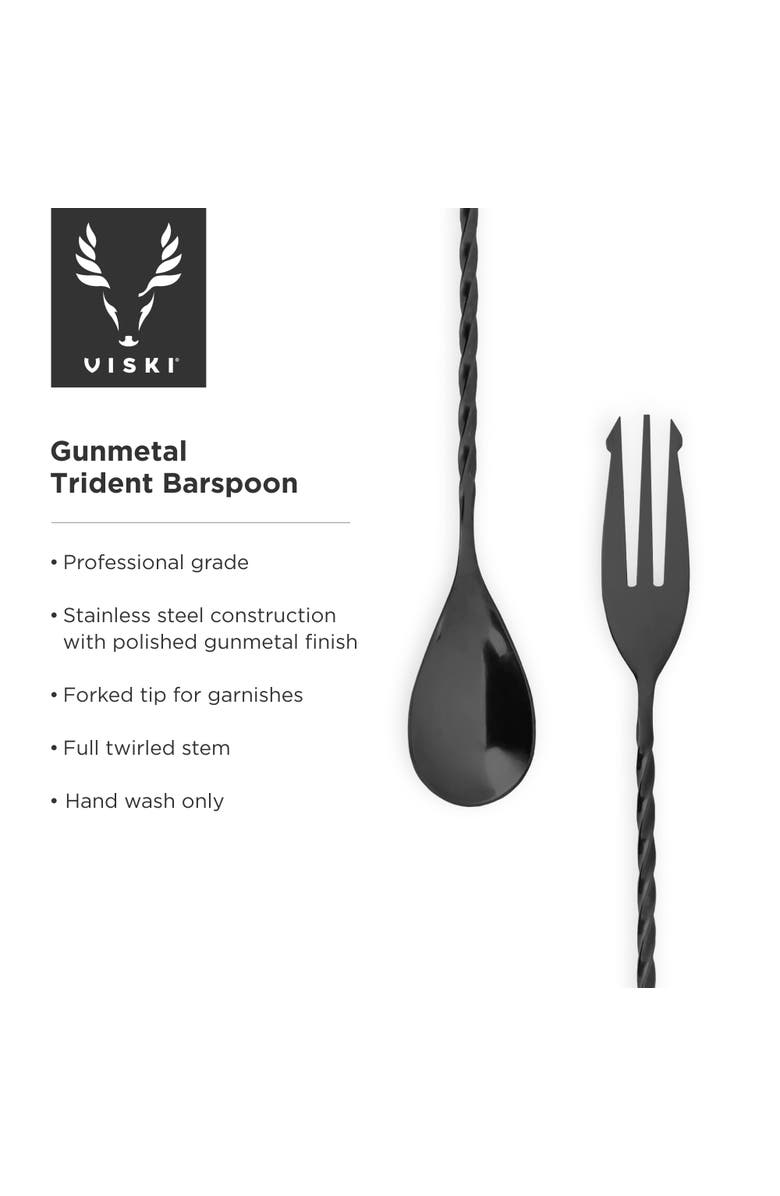 Viski Trident Bar Spoon, Alternate, color, Warren