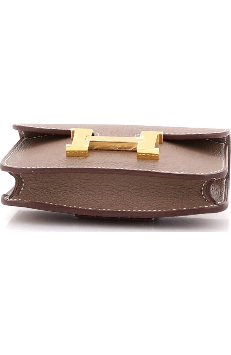 Pre-Owned Hermes Constance Slim Wallet Evercolor, Alternate, color, Etoupe