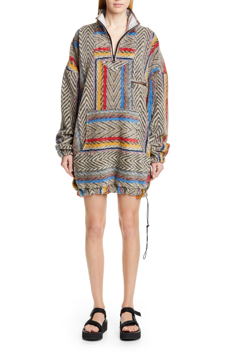 Y/Project Half Zip Fleece Jacket, Main, color,