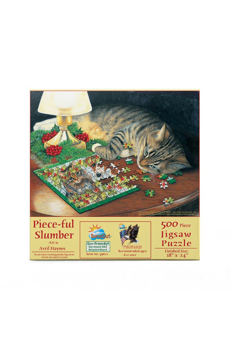 Sunsout Piece-ful Slumber 500 piece Jigsaw Puzzle for Adults, Alternate, color, Multicolor