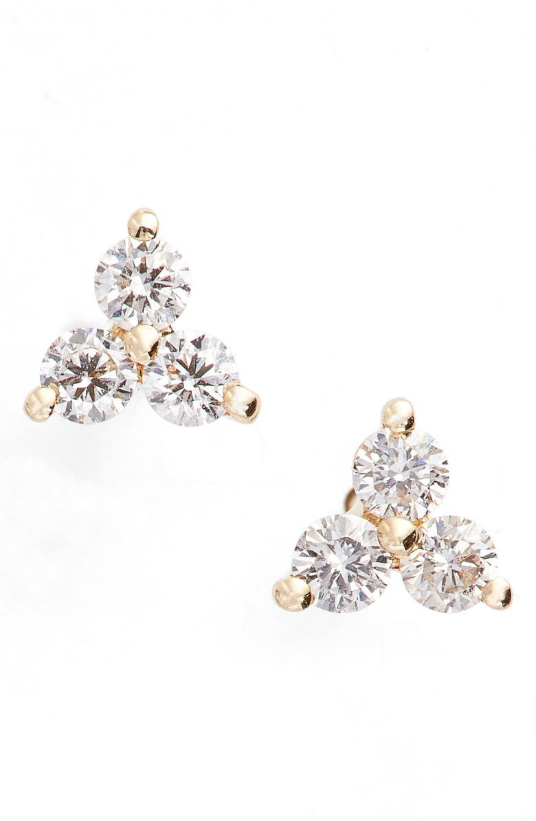 EF Collection Diamond Trio Stud Earrings, Main, color,