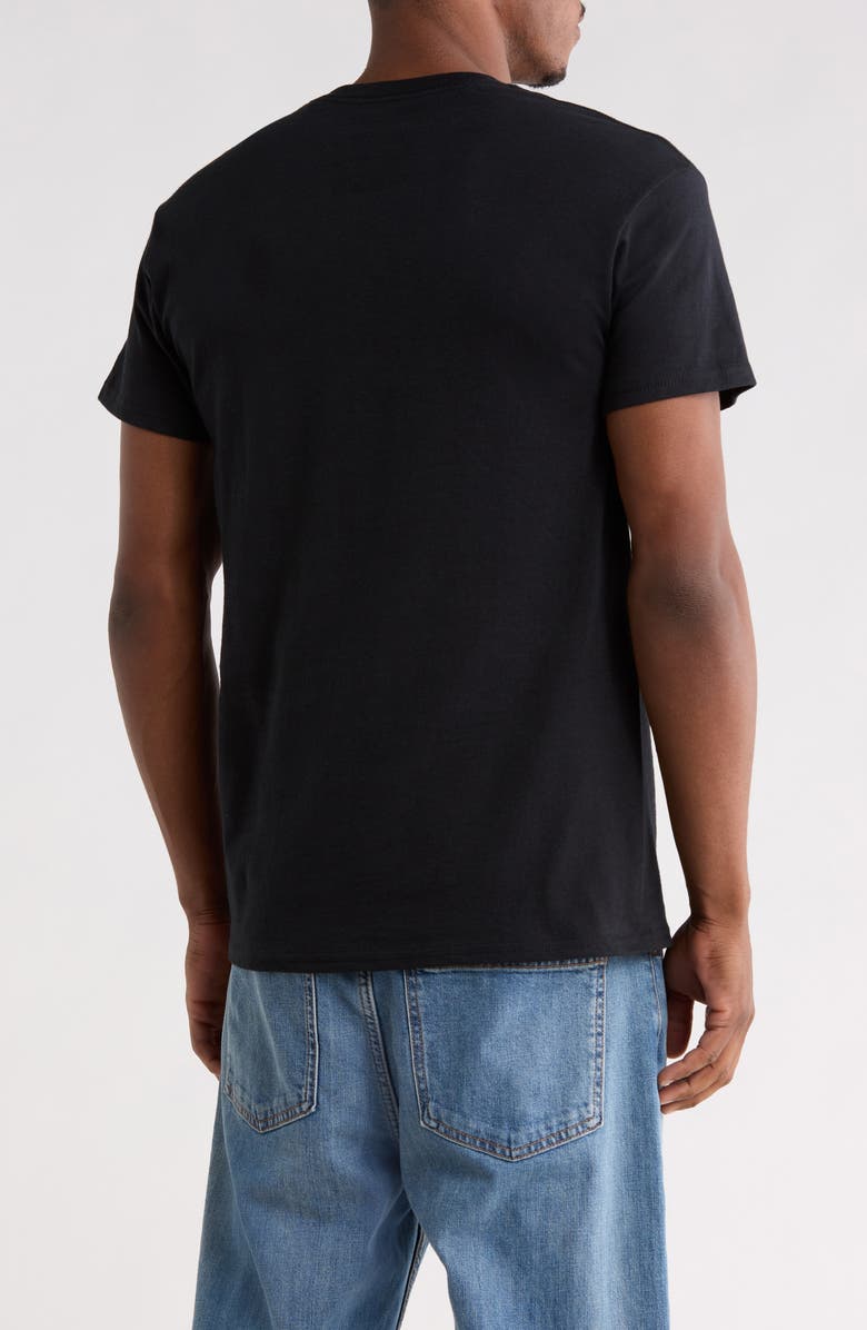 RIOT SOCIETY Skull Cowboy Emroidery T-Shirt, Alternate, color, Black