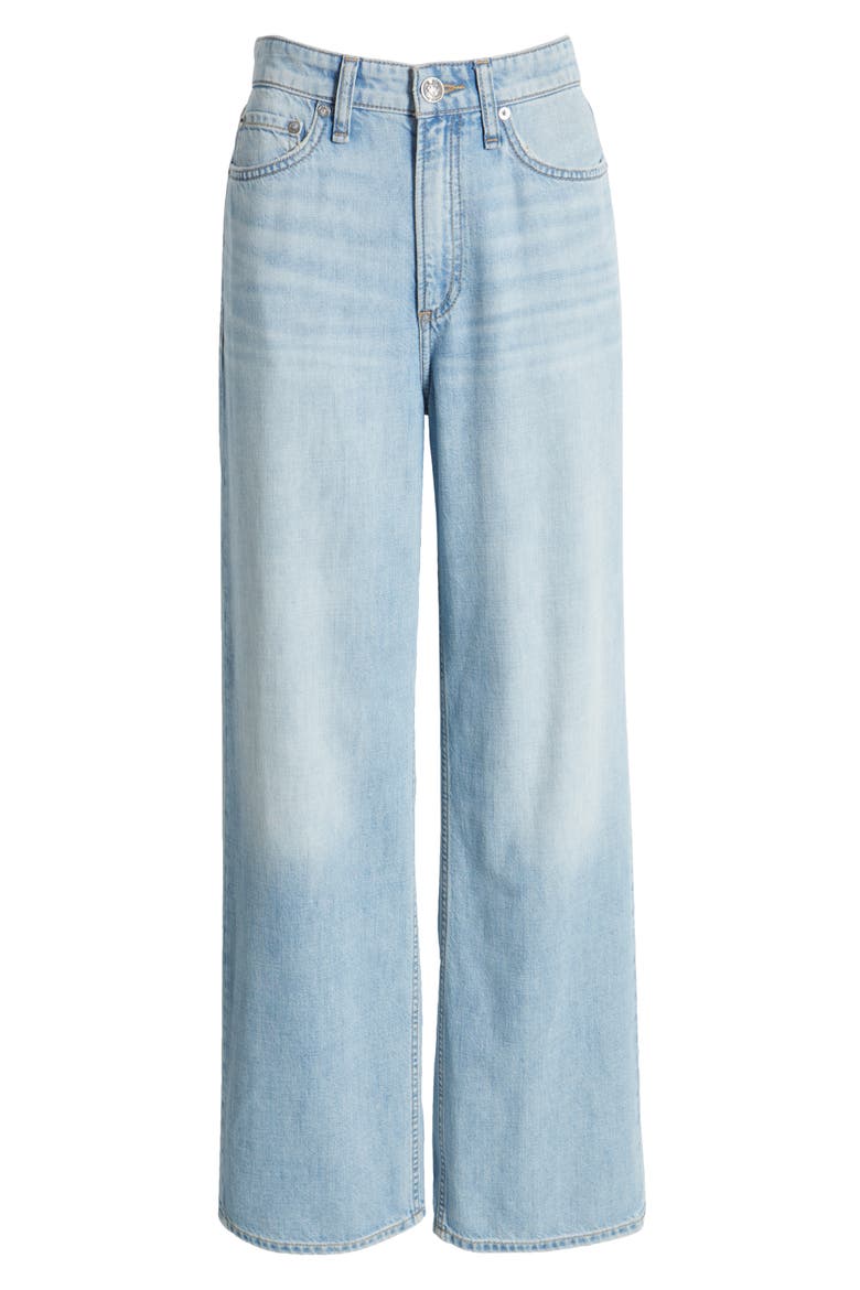 Featherweight Logan Mid Rise Wide Leg Jeans, Alternate, color, GREENPORT