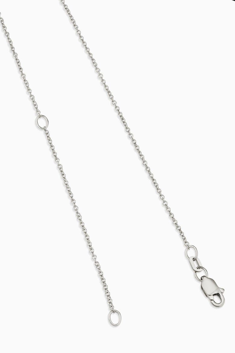 14K Solid Gold 0.5 cttw Luminous Lab Diamond Bezel Necklace, Alternate, color, White Gold, Lab Diamonds
