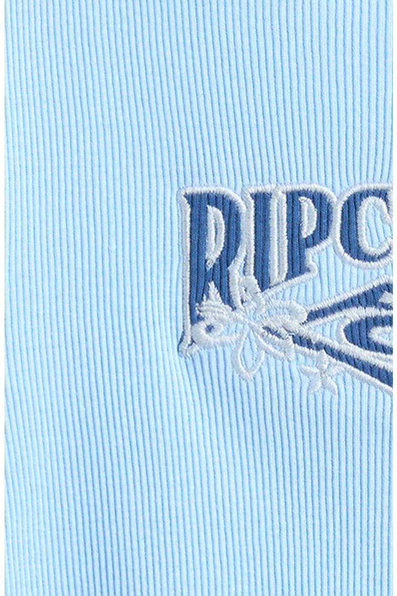 Kids' Tropical Logo Rib Top, Alternate, color, SKY BLUE