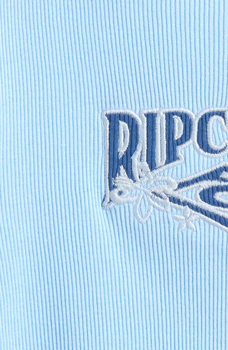 Rip Curl Kids' Tropical Logo Rib Top, Alternate, color, Sky Blue