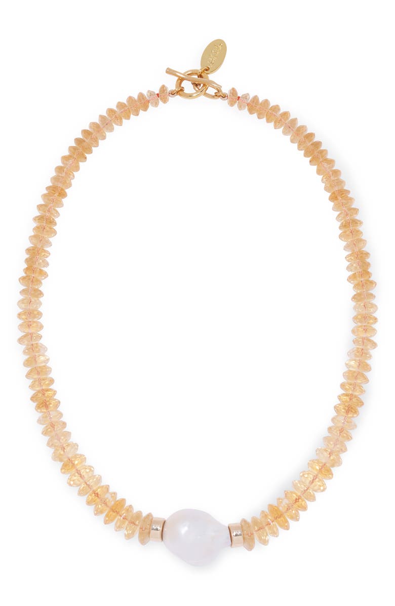 Lizzie Fortunato Calypso Beaded Necklace, Main, color, 
