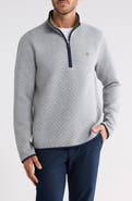 Brooks Brothers Diamond Quilted Half Zip Sweatshirt