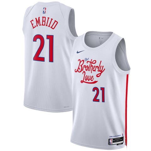 Unisex Nike Joel Embiid White Philadelphia 76ers 2022/23 Swingman Jersey - City Edition